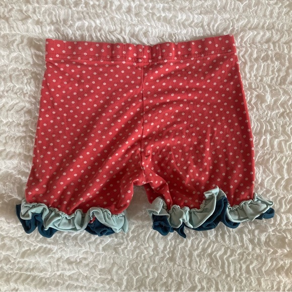 Matilda Jane Red and White Polka Dot Shorts with Ruffle Trim size 6 - Picture 2 of 5